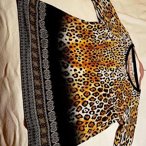 Susan Graver original.  Tiger print design.